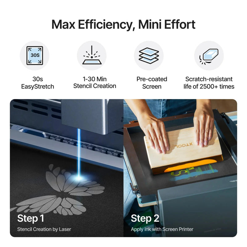 xTool Laser Screen Printing Replacement Frame - 9" x 12" Laser Engraver Accessories xTool 