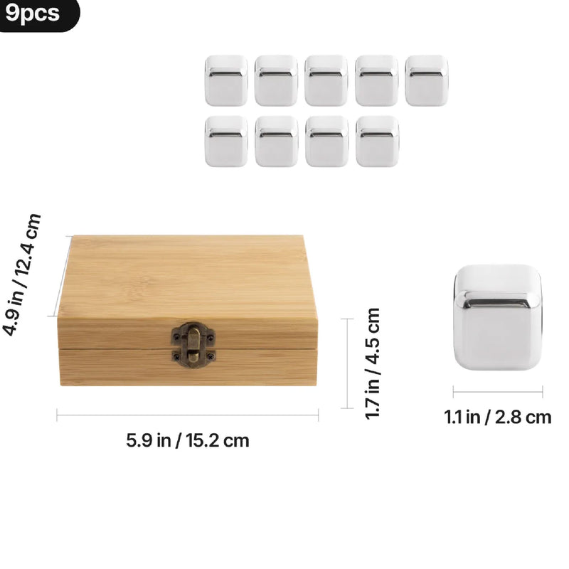 xTool Laserable Stainless Steel Whiskey Stones Laser Engraver Accessories xTool 