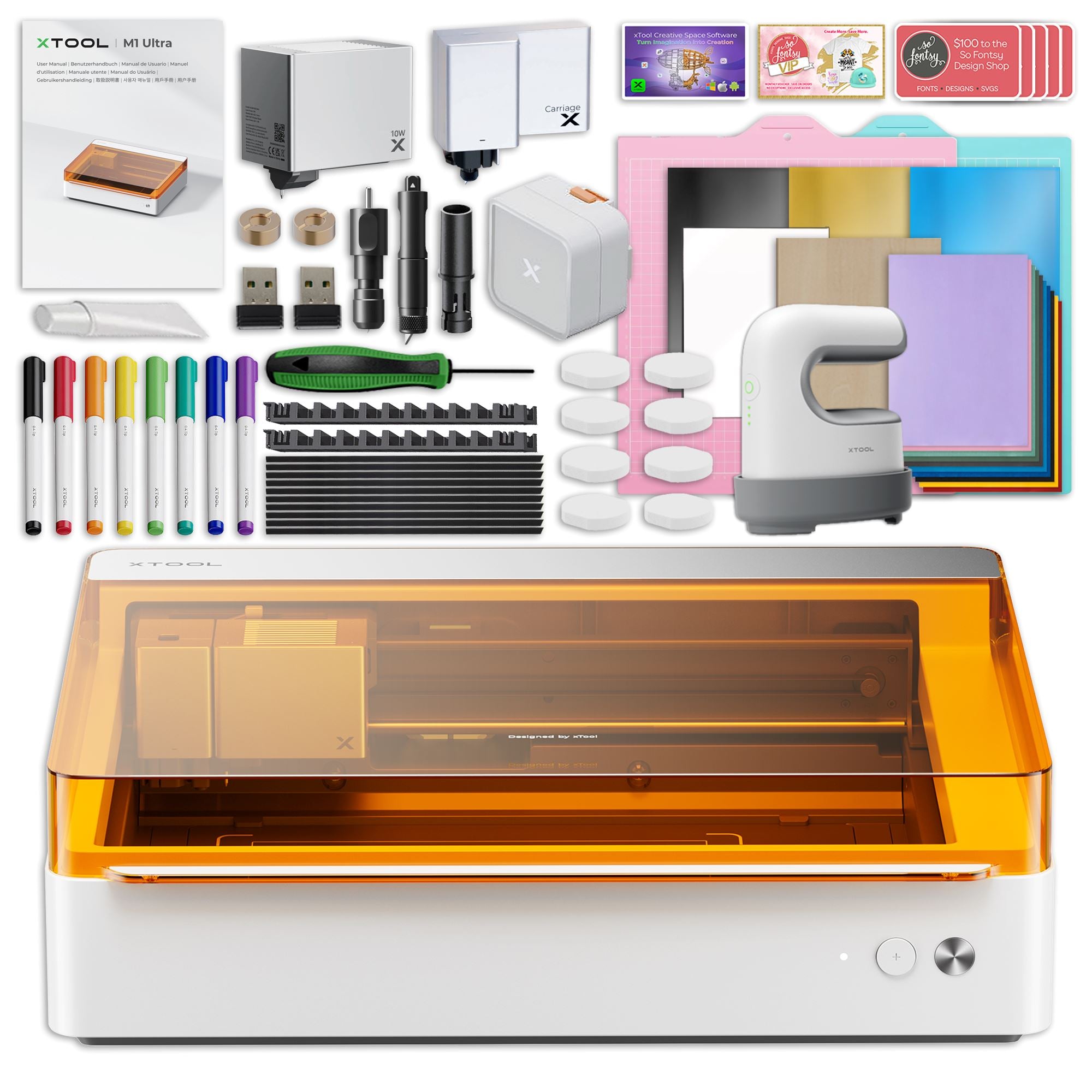 xTool M1 ULTRA 10W 4-in-1 Laser Cutter & Engraver Machine Bundle Laser Engraver xTool 