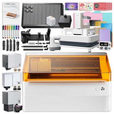 xTool M1 ULTRA 20W 4-in-1 Laser Cutter &amp; Engraver Deluxe Bundle with Heat Press Laser Engraver xTool 