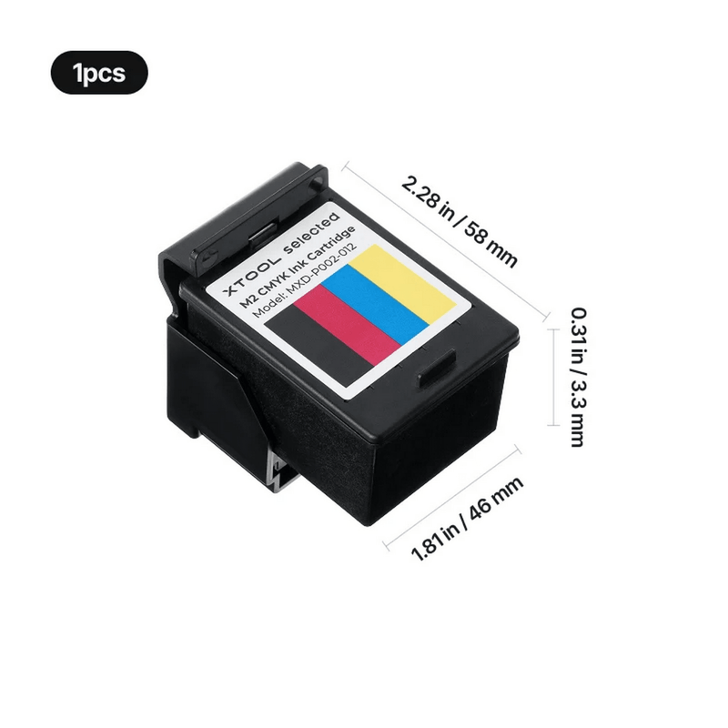 xTool M2 Color Craft CMYK Inkjet Replacement Cartridge 2 Pack Swing Design 3