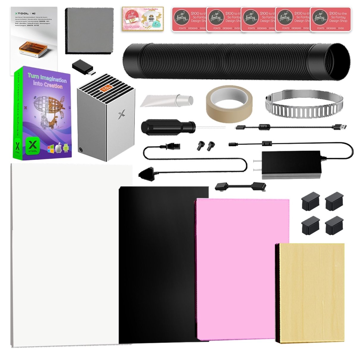 xTool M2 Color Craft Laser – Full Color Printer &amp; Laser Engraver 20W Laser Swing Design 4