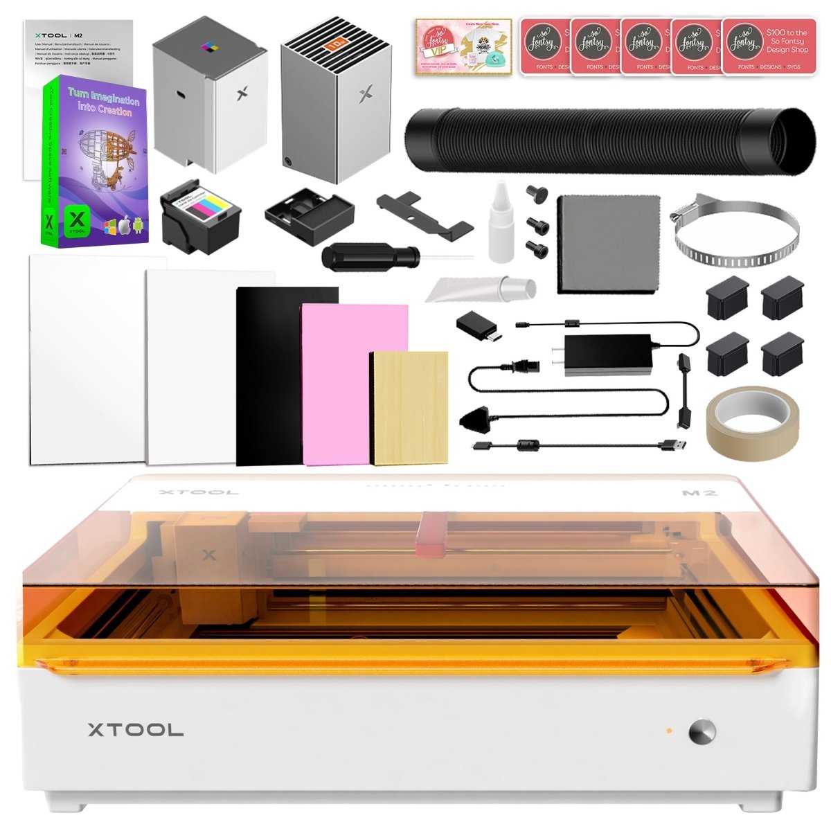 xTool M2 Color Craft Laser & CMYK Printer Bundles | Swing Design