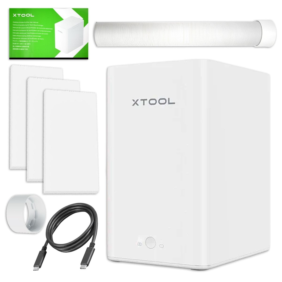 xTool M2 Laser with CMYK Inkjet Module, Rotary Tool, Deluxe Blanks &amp; Air Filter 20W Laser Swing Design 5