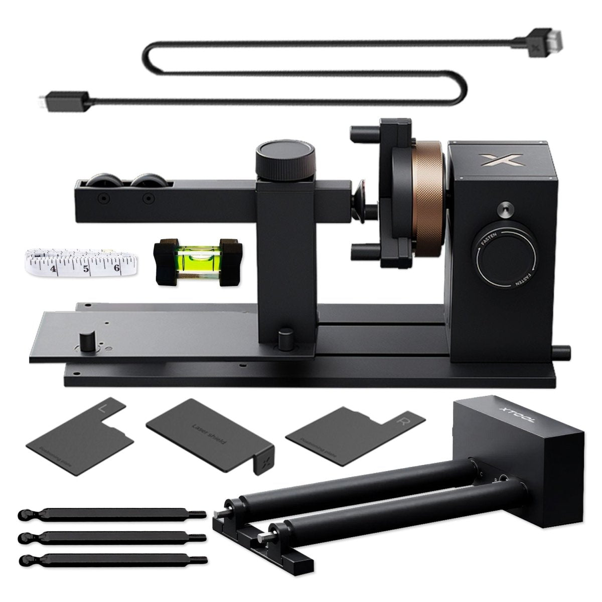 xTool M2 Laser with CMYK Inkjet Module, Rotary Tool, Deluxe Blanks &amp; Air Filter 20W Laser Swing Design 6