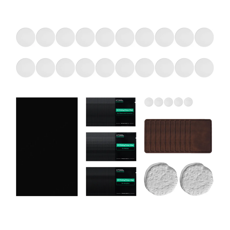 xTool UV-Printable Materials Package for O1 Omni Printer, Dual UV Kit