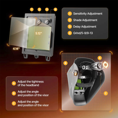 xTool MetalFab 1080nm Auto-Darkening Laser Welding Helmet Laser Engraver xTool 