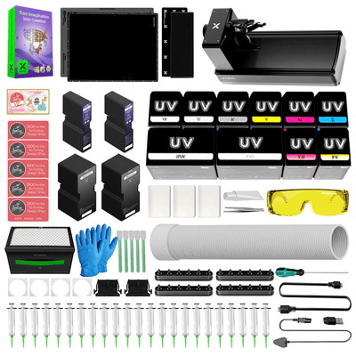 xTool O1 Omni Dual Head UV Printer Bundle with Rotary Attachment Swing Design 3