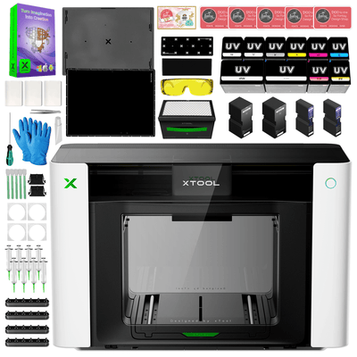 xTool O1 Omni Dual Head UV Printer Bundle with Rotary Attachment Swing Design 4