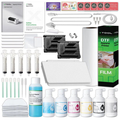 xTool O1 Omni Dual Head UV Printer & DTF Apparel Printer Business Bundle without AP2 Air Filter Swing Design 8