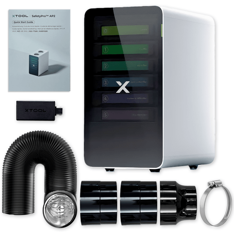 xTool O1 Omni Dual Head UV Printer & DTF Apparel Printer Business Bundle without AP2 Air Filter Swing Design 10