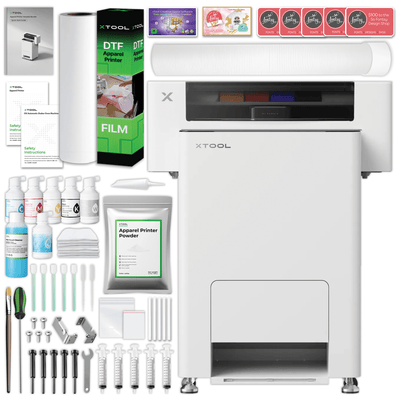 xTool O1 Omni Dual Head UV Printer & DTF Apparel Printer Business Bundle without AP2 Air Filter Swing Design 5