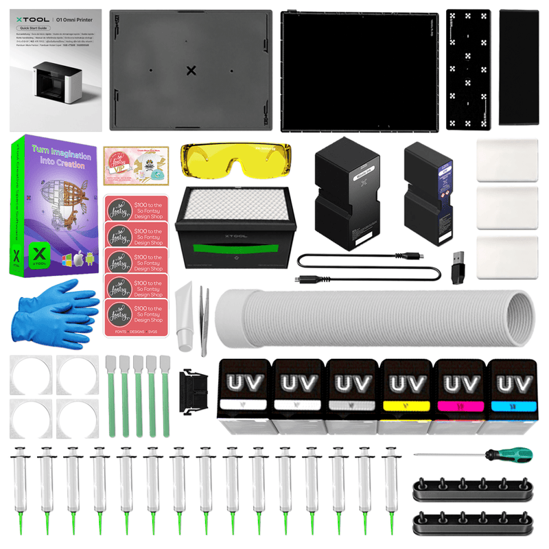 xTool O1 Omni Single Head UV DTF & Direct To Object 3D-Texture Printer Swing Design 4