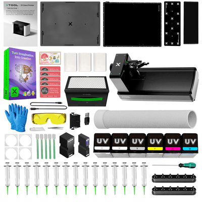 xTool O1 Omni Single Head UV Printer Bundle with Rotary Attachment Swing Design 5