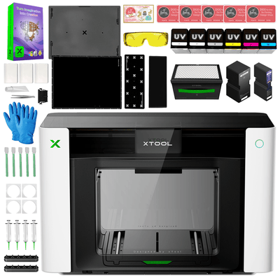 xTool O1 Omni Single Head UV Printer Bundle with Rotary Attachment Swing Design 2