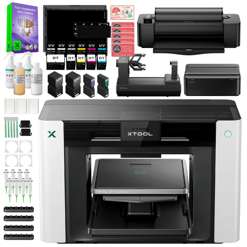 xTool O1 Omni UV + DT Fabric Printer All-in-One Business Bundle Swing Design 1