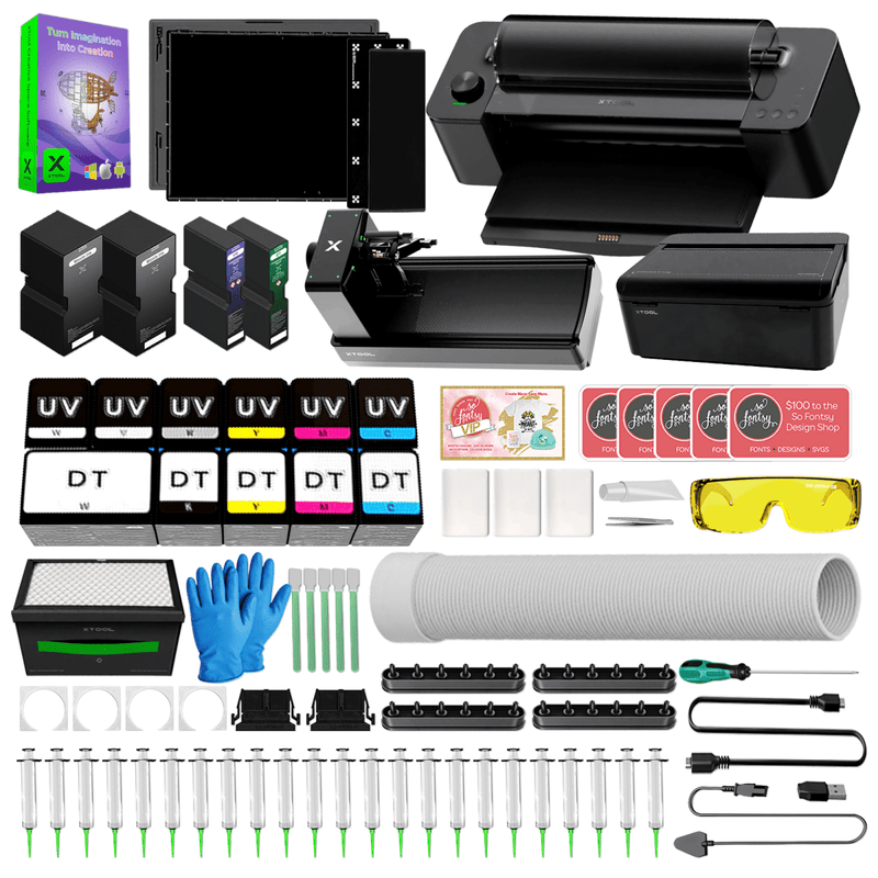 xTool O1 Omni UV + DT Fabric Printer with P3 CO2 Laser Cutter Without AP2 MAX Air Purifier Swing Design 5