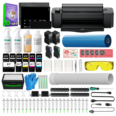 xTool O1 Omni UV + DT Fabric Printer with Roll & Sheet Laminator Swing Design 4