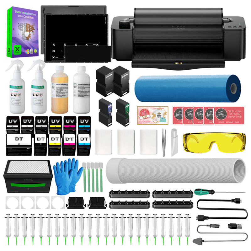 xTool O1 Omni UV + DT Fabric Printer with Roll & Sheet Laminator Swing Design 4