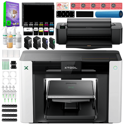 xTool O1 Omni UV + DT Fabric Printer with Roll &amp; Sheet Laminator Swing Design 1