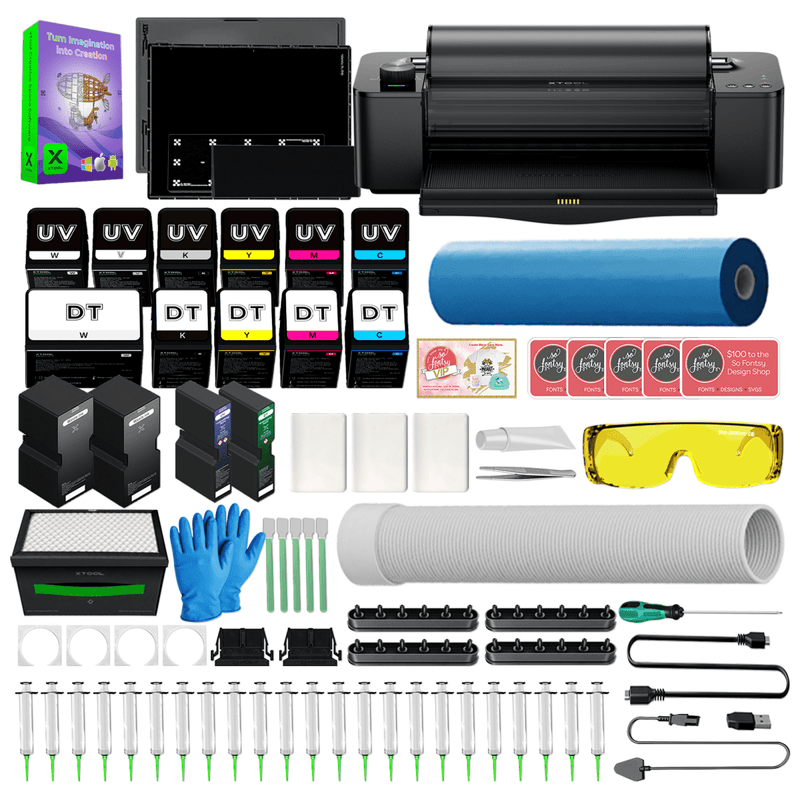 xTool O1 Omni UV + DT Fabric Printer with Roll & Sheet Laminator Swing Design 5