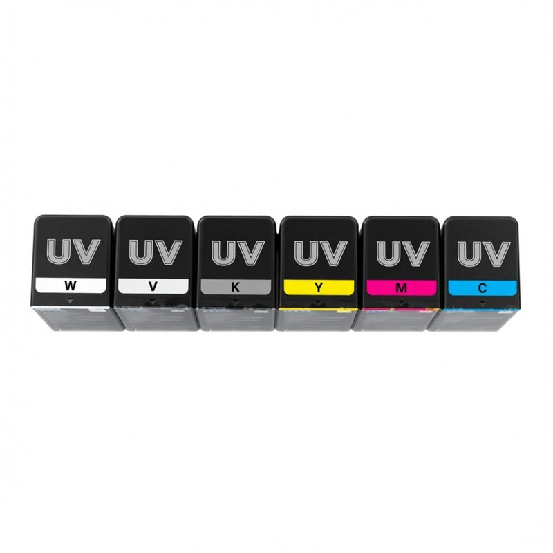 xTool Omni UV Ink Refill Set – CMYK + White & Varnish (125 ml cartridges) Swing Design 2