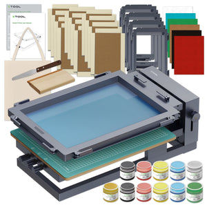 xTool P2 55W CO2 Laser Cutter & Engraver Machine w/ Screen Printing Kit - White Laser Engraver xTool 