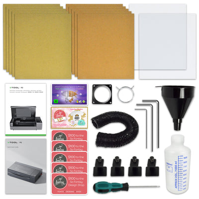 xTool P2 55W CO2 Laser Cutter & F1 Portable Laser Engraver Bundle - White Laser Engraver xTool 