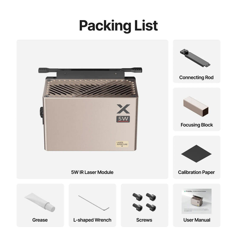 xTool P3 5W IR Laser Add-on Module for Metal Engraving Laser Engraver Accessories xTool 