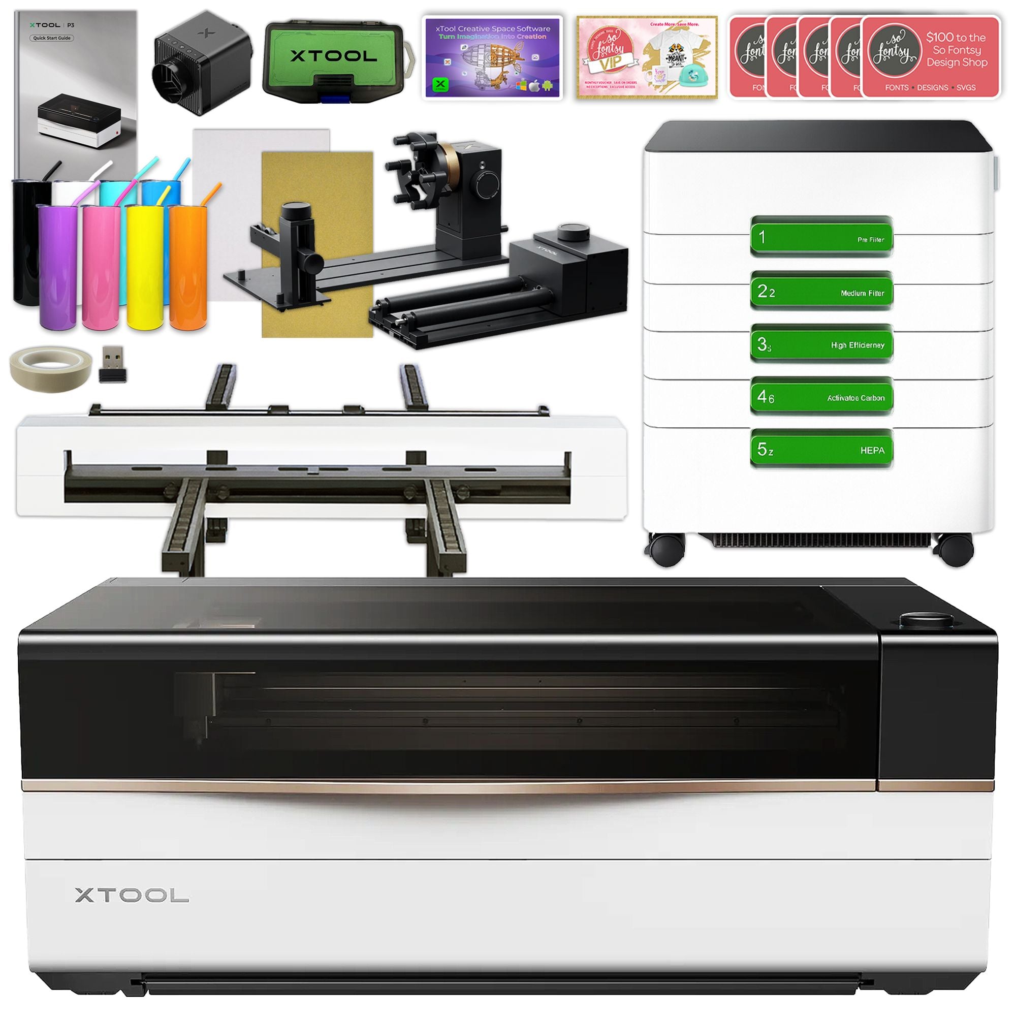 sangoページ xTool P3 80W CO2 Deluxe Laser Cutter Machines | Swing Design