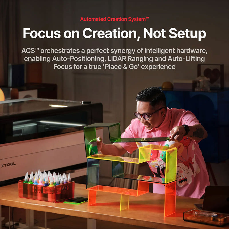 xTool P3 80W CO2 Laser Cutter & Engraving Machine with Intelligent Automation Laser Engraver xTool 
