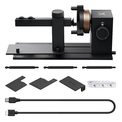 xTool RA3 Lite MagSwap 5-in-1 Rotary Tool for M2 Lasers Swing Design 1