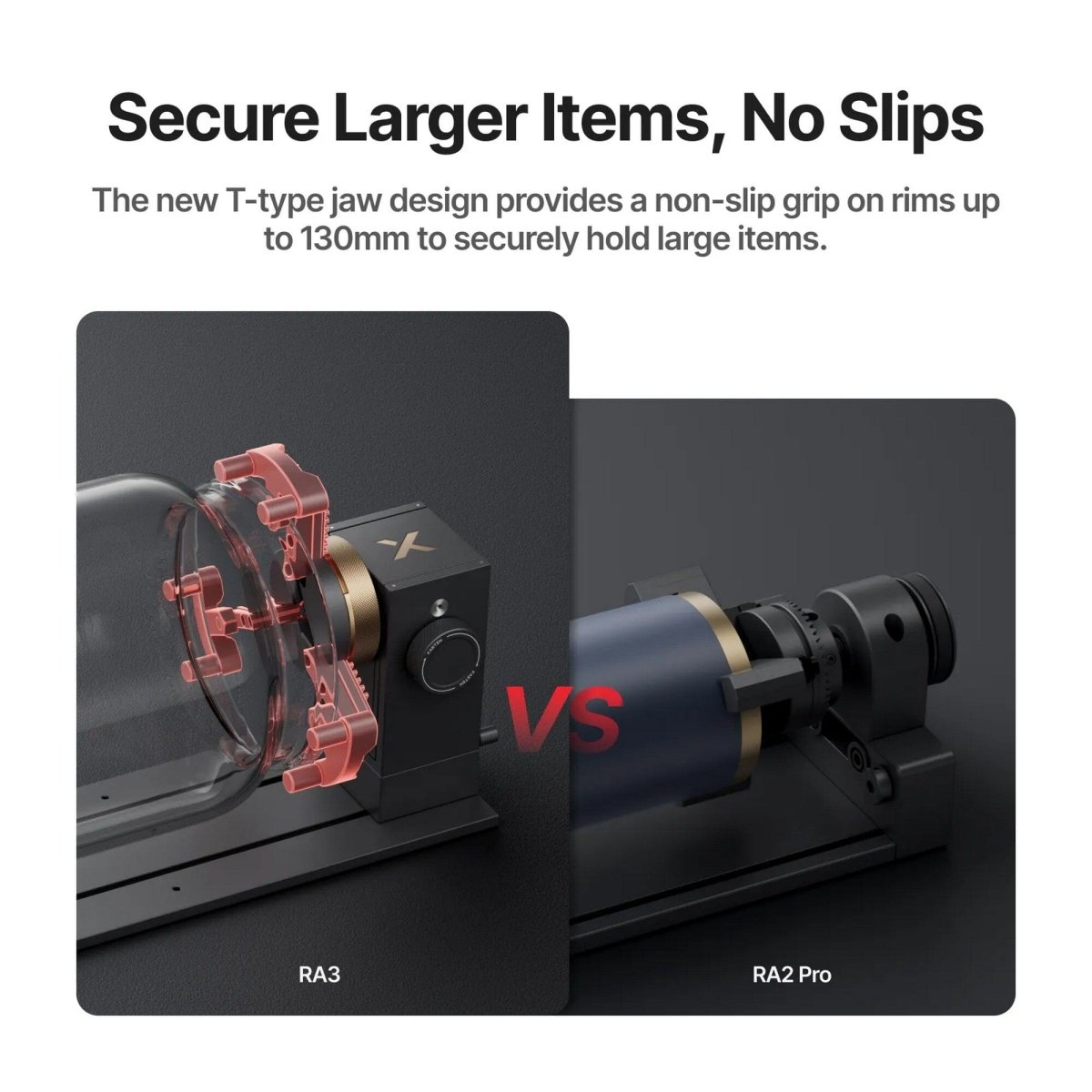 xTool RA3 Lite MagSwap 5-in-1 Rotary Tool for xTool M2 Lasers Swing Design 9