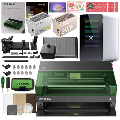xTool S1 Laser Cutter &amp; Engraver Bundle w/ IR Laser Engraving Kit &amp; Filter Laser Engraver xTool 40W Diode Laser + $500 