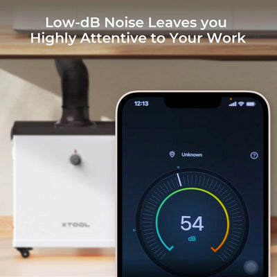 xTool S1 Laser Cutter & Engraver Machine Base Bundle with Filter - White Laser Engraver xTool 