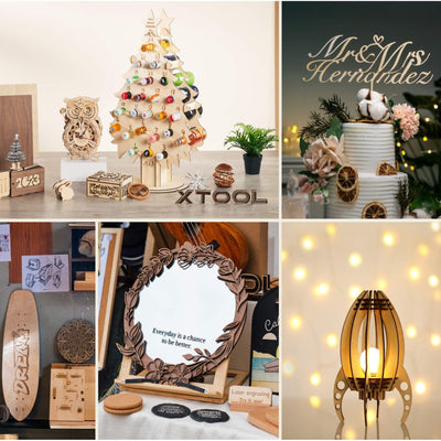 xTool S1 Laser Cutter & Engraver Machine Base Bundle with Filter - White Laser Engraver xTool 