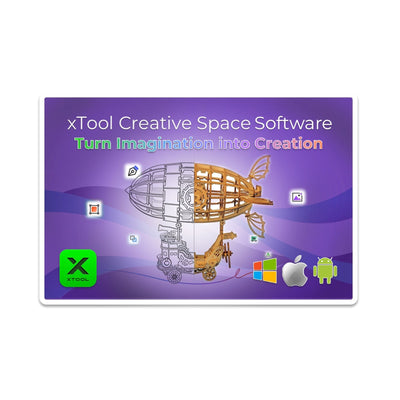 xTool S1 Laser Cutter & Engraver Machine Bundle w/ Air Assist, Honeycomb - White Laser Engraver xTool 