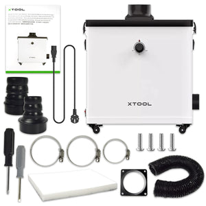 xTool S1 Laser Cutter & Engraver Machine Bundle w/ Rotary, Rail, Riser, Filter Laser Engraver xTool 