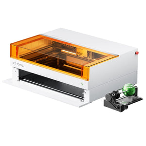 xTool S1 Laser Cutter & Engraver Machine Bundle w/ Rotary, Rail & Riser - White Laser Engraver xTool 