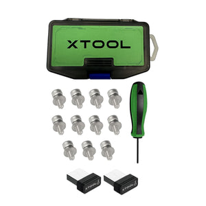 xTool S1 Laser Cutter & Engraver Machine Bundle w/ Rotary & Riser - White Laser Engraver xTool 