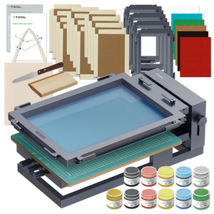 xTool S1 Laser Cutter & Engraver with Deluxe Screen Printing Bundle - White Laser Engraver xTool 