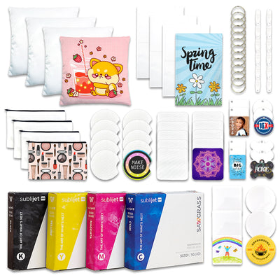 xTool S1 Laser Cutter & Engraver with Sawgrass SG500 Sublimation Printer - White Laser Engraver xTool 