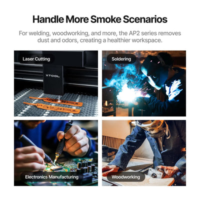 xTool SafetyPro AP2 MAX Industrial Air Purifier with SuperCyclone System Laser Engraver Accessories xTool 