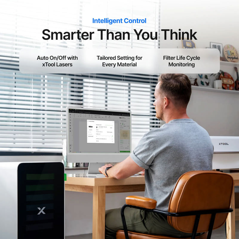 xTool SafetyPro AP2 MAX Industrial Air Purifier with SuperCyclone System Laser Engraver Accessories xTool 