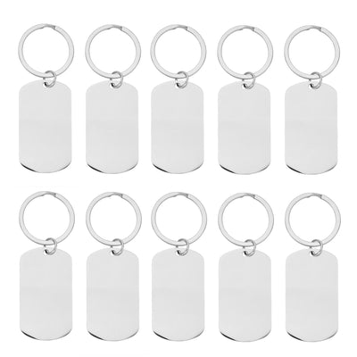 xTool Stainless Steel Keychain - 10 Pieces Laser Engraver Accessories xTool 