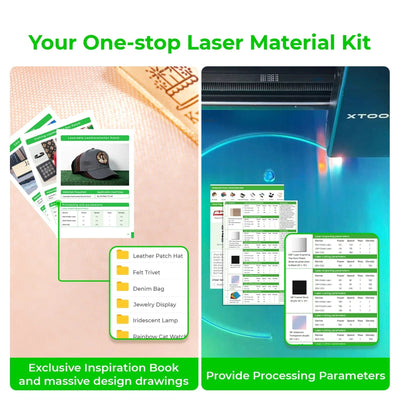 xTool Ultimate Laser Material Kit - 155 Pieces Laser Engraver Accessories xTool 