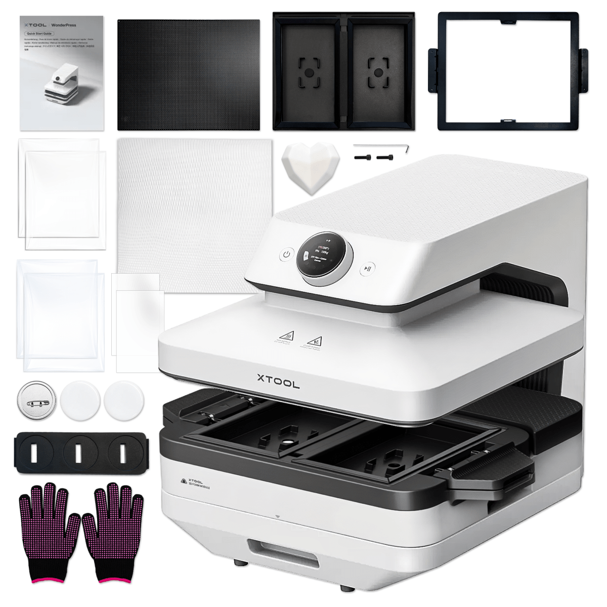 xTool WonderPress Heat Press with 3D Form Module | Swing Design
