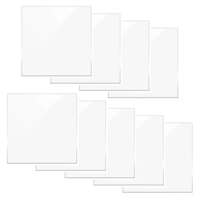 xTool 1/8" Clear Glossy 12in x 12in Acrylic Sheets - 9 Pack