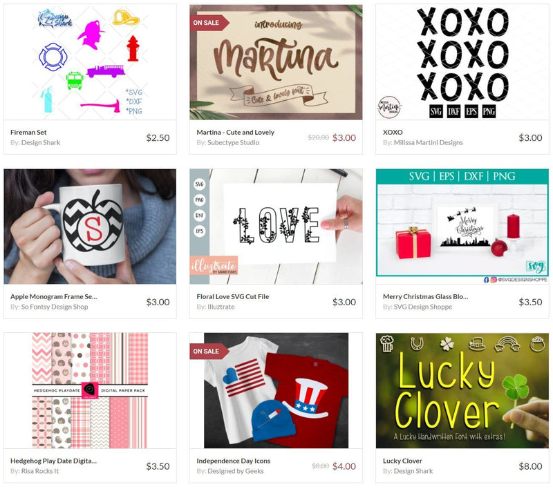 $100 Design Sample eCard to So Fontsy Digital Design Shop Silhouette Swing Design 