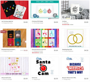 $100 Design Sample eCard to So Fontsy Digital Design Shop Silhouette Swing Design 